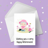 Retirement Edible Icing Cake Topper 05