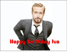 Ryan Gosling 02 Edible Icing Cake Topper or Ribbon