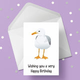 Seagull Edible Icing Cake Topper or Ribbon