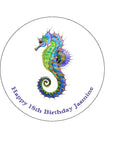 Seahorse 01 Edible Icing Cake Topper