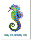 Seahorse 01 Edible Icing Cake Topper