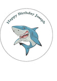 Shark 03 Edible Icing Cake Topper or Topper