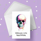 Skull 04 Birthday Card