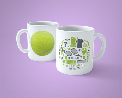 Tennis themed Mug