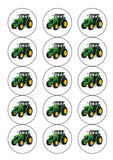 Tractor 01 (Green) Edible Icing Cake Topper