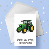 Tractor 01 (Green) Edible Icing Cake Topper