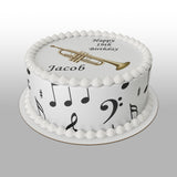 Trumpet Edible Icing Cake Topper