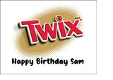 Twix Chocolate Edible Icing Cake Topper