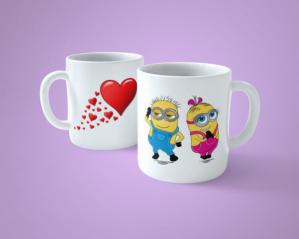 Valentine's Day Mug 30 - Cute Minions