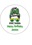 Weed, Cannabis, Marijuana Edible Icing Cake Topper 08