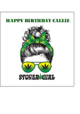 Weed, Cannabis, Marijuana Edible Icing Cake Topper 08