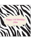 Zebra Print Edible Icing Cake Topper