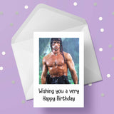 Sylvester Stallone 02 Edible Icing Cake Topper - Rambo