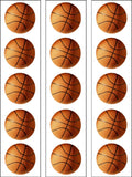 Basketball 02 Edible Icing Cake Topper or Ribbon