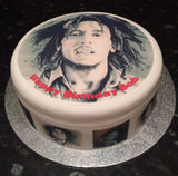 Bob Marley 01 Edible Icing Cake Topper or Ribbon