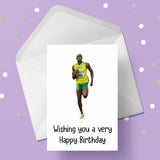 Usain Bolt Birthday Card 03