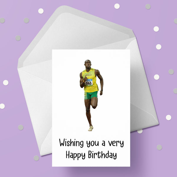 Usain Bolt Birthday Card 03