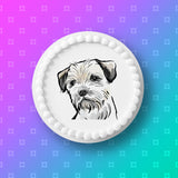 Border Terrier 03 Edible Icing Cake Topper or Ribbon