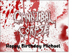 Cannibal Corpse Edible Icing Cake Topper or Ribbon