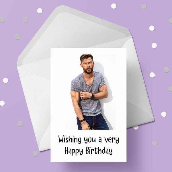 Chris Hemsworth 01 Birthday Card