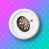 Dartboard Dart Board Darts 02 Edible Icing Cake Topper or Ribbon