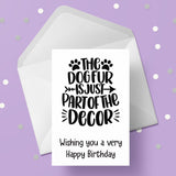 Dog Themed Birthday Card 11 - Dog Fur is part of the decor