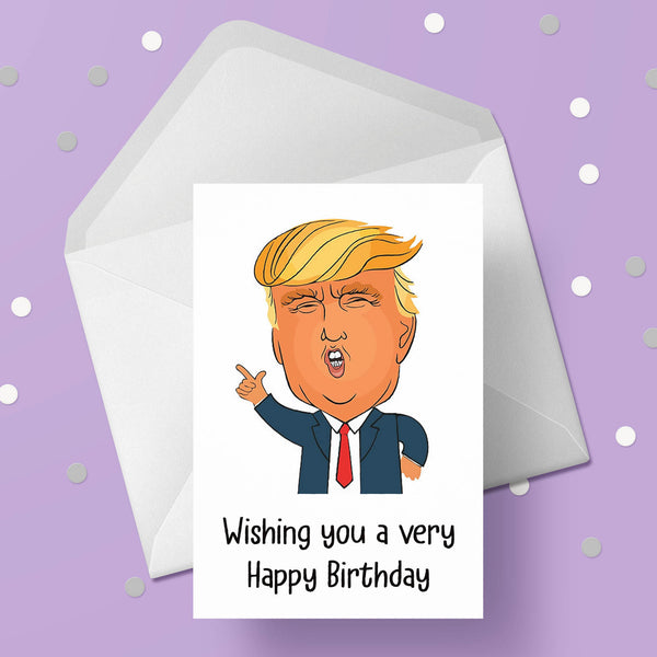 Donald Trump 02 Birthday Card