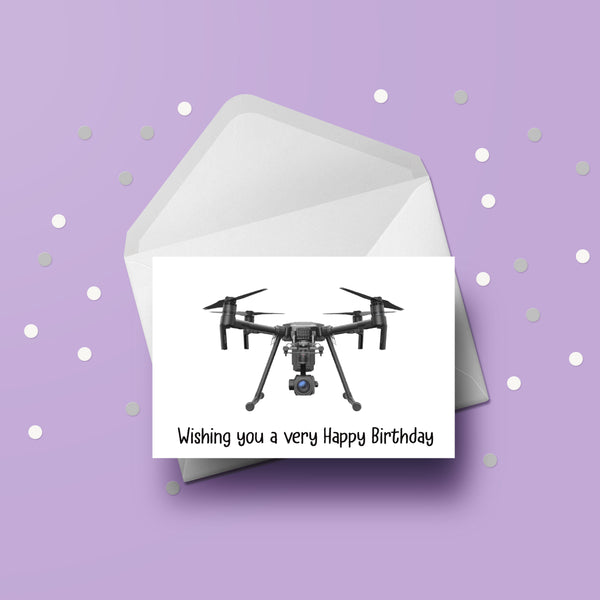 Drone Birthday Card 02