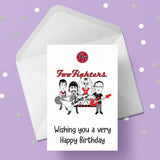 Foo Fighters 02 Birthday Card