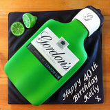 Gordon's Gin Label Edible Icing Topper