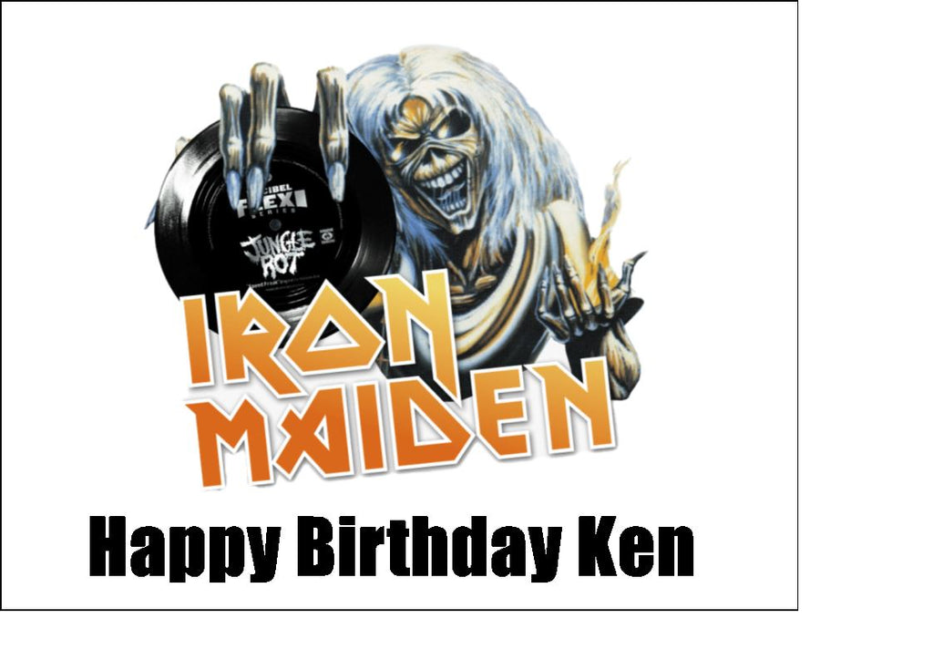 Iron Maiden 02 Edible Icing Cake Topper – the caker online