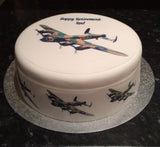 WW2 Lancaster Bomber Plane Edible Icing Cake topper