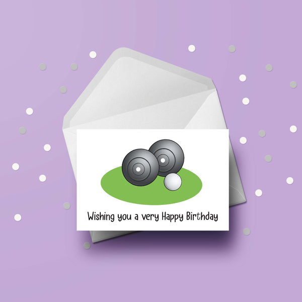 Lawn Bowls Birthday Card 02