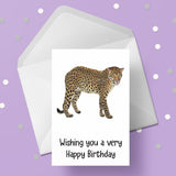 Leopard 02 Birthday Card