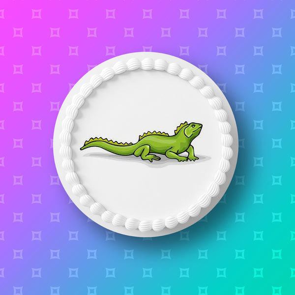 Lizard Gecko Edible Icing Cake Topper 03