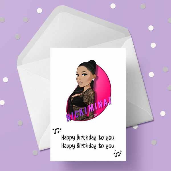 Nicki Minaj 04 Birthday Card