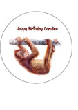 Orangutan 02 Edible Icing Cake Topper