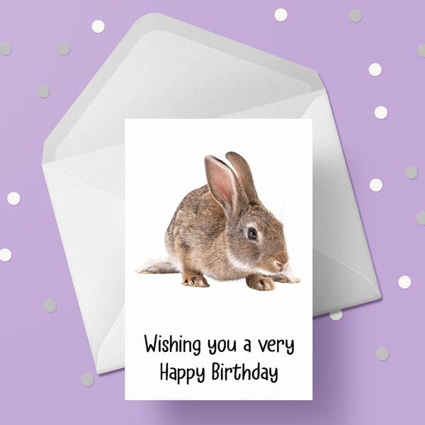 Rabbit Birthday Card 01