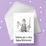 Retirement Card 09 - Man fishing