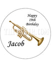 Trumpet Edible Icing Cake Topper