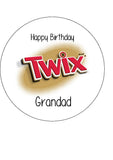 Twix Chocolate Edible Icing Cake Topper