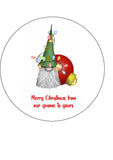 Christmas Cake Topper 25 - Christmas Gnome & Bauble