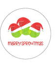 Christmas Cake Topper 19 -  Funny Brussel Sprouts