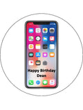 iPhone X Edible Icing Cake Topper