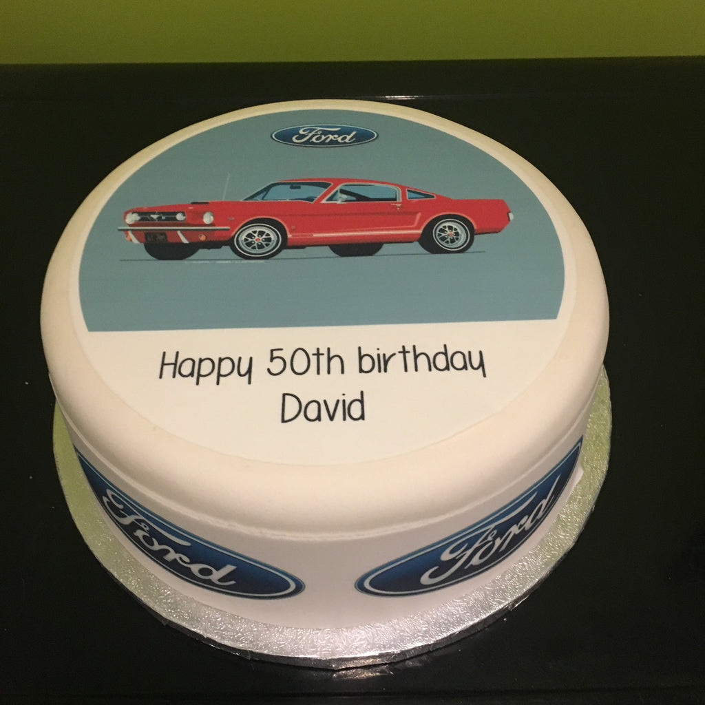 Custom Birthday Cake Topper Boyfriend With Mustang Car - Etsy